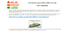 Desktop Screenshot of ahpl.com